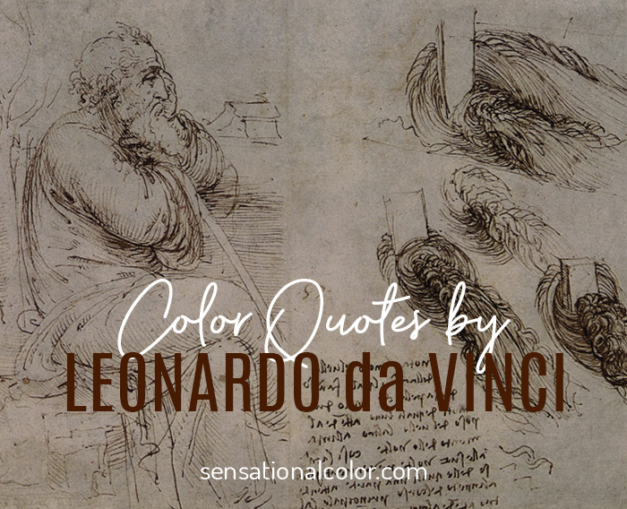 Color Quotes by Leonardo da Vinci